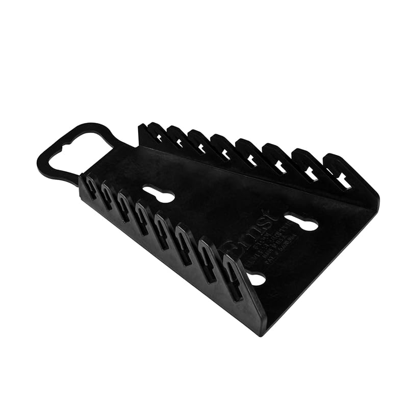 Organizador reverso para 8 chaves de boca Ernst Manufacturing 5147-Black, preto