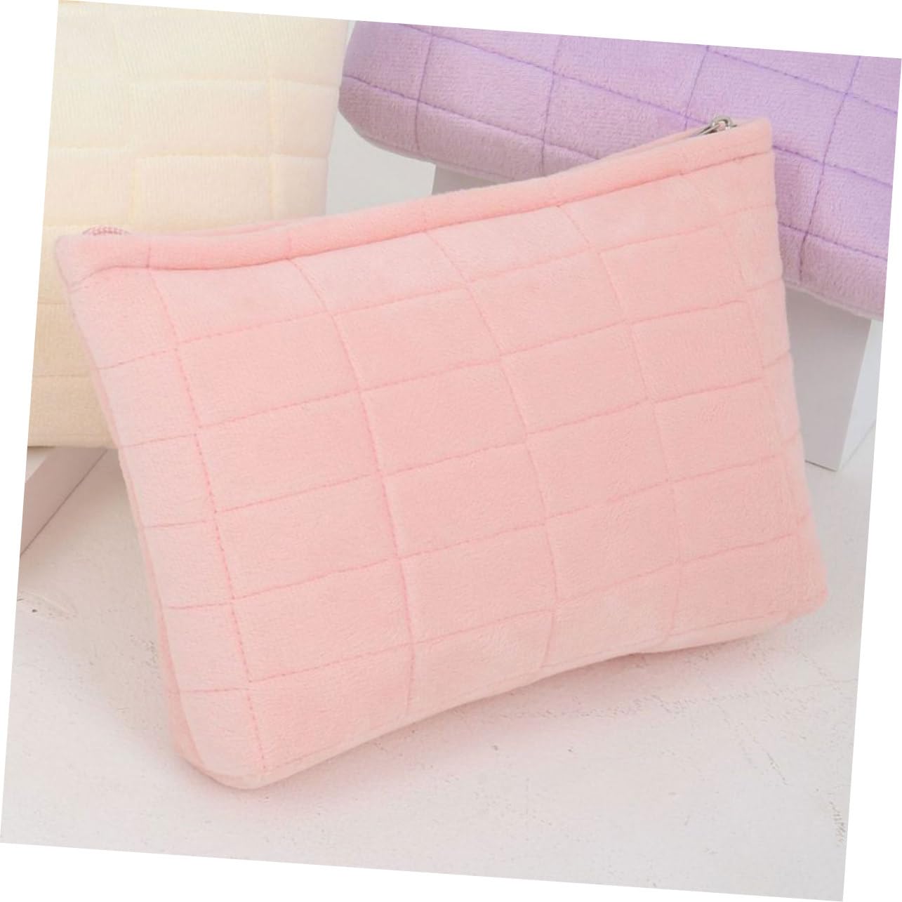 5pezzi Borsa Per Trucco Capacità Tela Pochette Per Cosmetici e Necessaire Da Viaggio Organizer Multifunzionale Per Makeup e Accessori Quotidiani