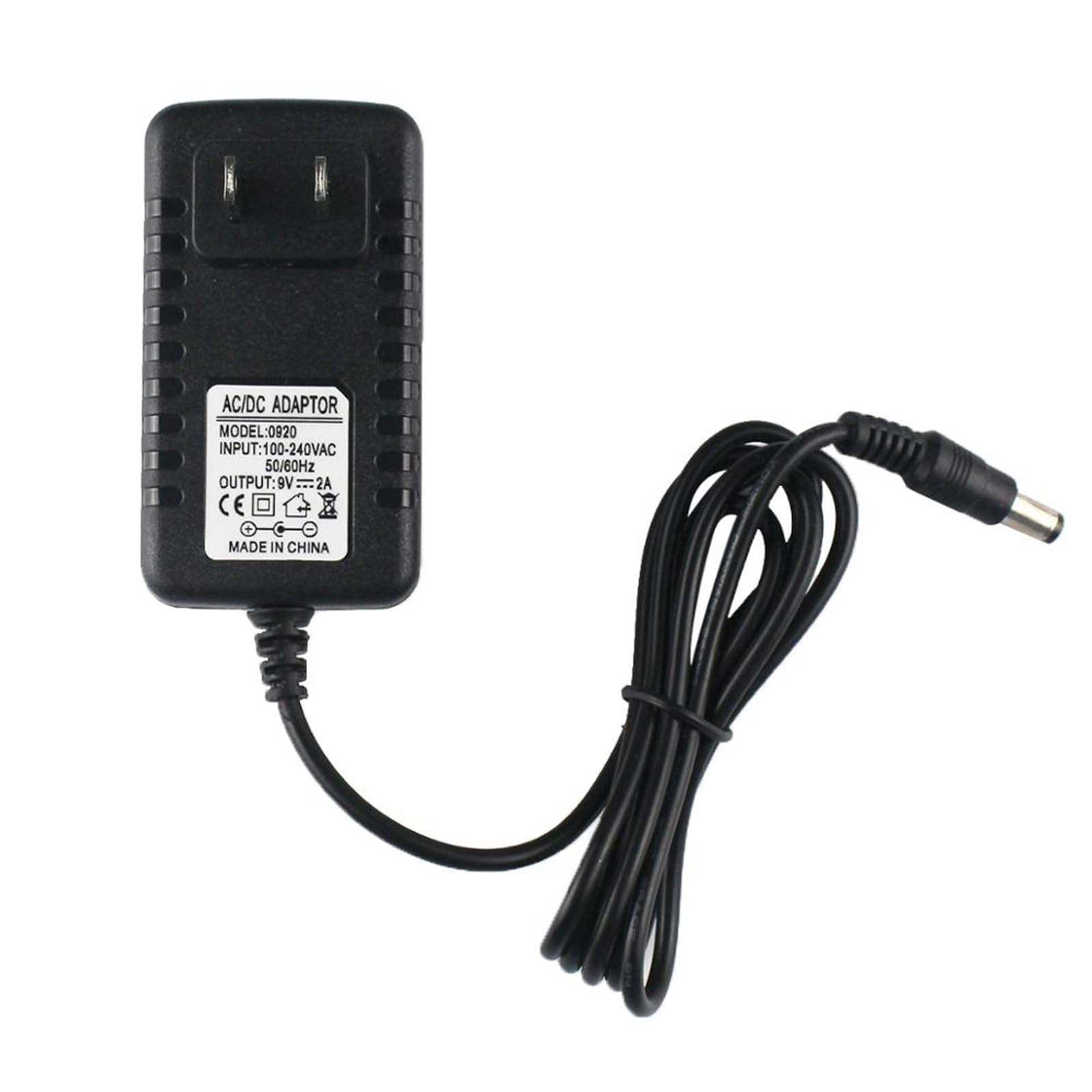 9V 2A 5.5 * 2.1mm Center + Adattatore CA for tastiera Casio Piano AD-5 AD-5MU AD5MU AD-5MLE TC11035 (CTK, CA, MA, HT, LK, serie CT)(EU)