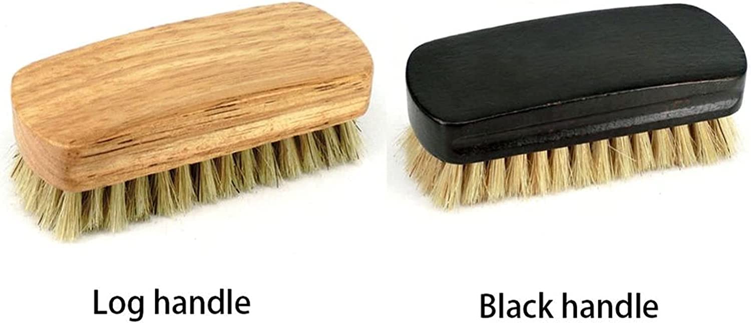 Cepillo for Zapatos, Cepillo for Botas, pulidor de Zapatos, Cepillo de cerdas, Mango de Madera, Herramienta de Limpieza del hogar, Cepillo de Limpieza de Accesorios(Schwarz)