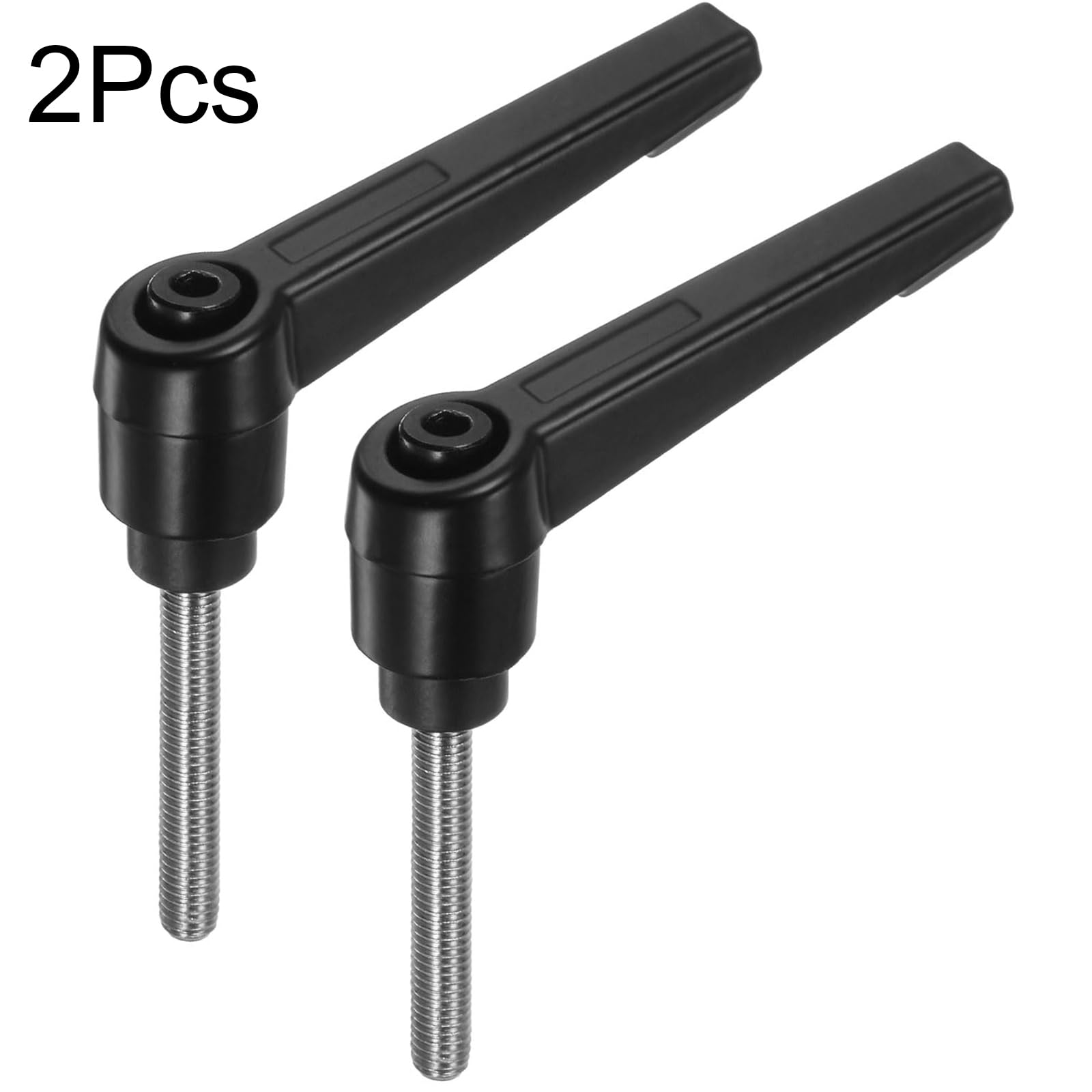 TA-VIGOR 2Pcs Adjustable Clamping Lever Handles, M5 x 40mm Locking Quick Release Push Button Ratchet Screw Knobs - Image 3