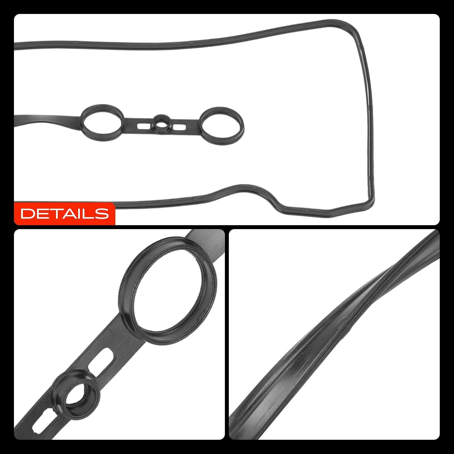 A-Premium Engine Valve Cover Gasket Set Compatible with Toyota, Scion, Lexus, Pontiac - 2001-2015 - Camry, RAV4, Corolla, Highlander, Matrix, Solara, HS250h, Vibe, tC, xB, L4 2.0L 2.4L