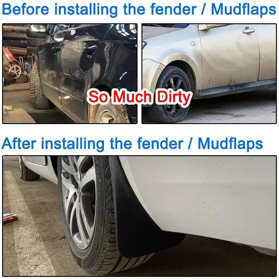 Auto Parts 4 PCS Mud Flap Splash Guards Mudguards for for Passat B6 2005-2010 Car Mud Flaps Front Rear Fender