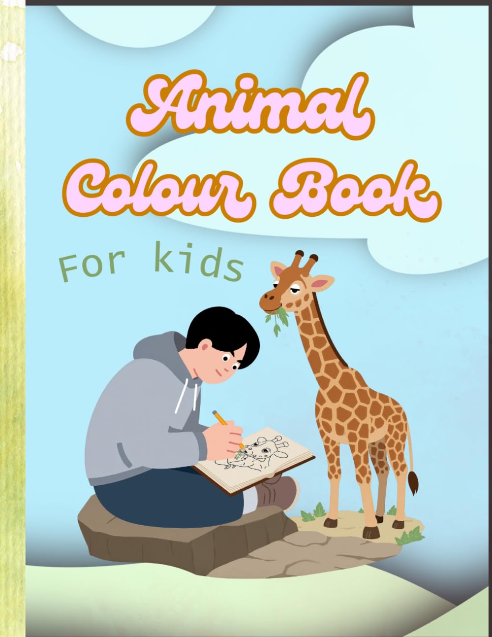 Adorable Animals Coloring Book: My First Animal Coloring Book , 25-26 Cute Animal Coloring Pages for Fun coloring .