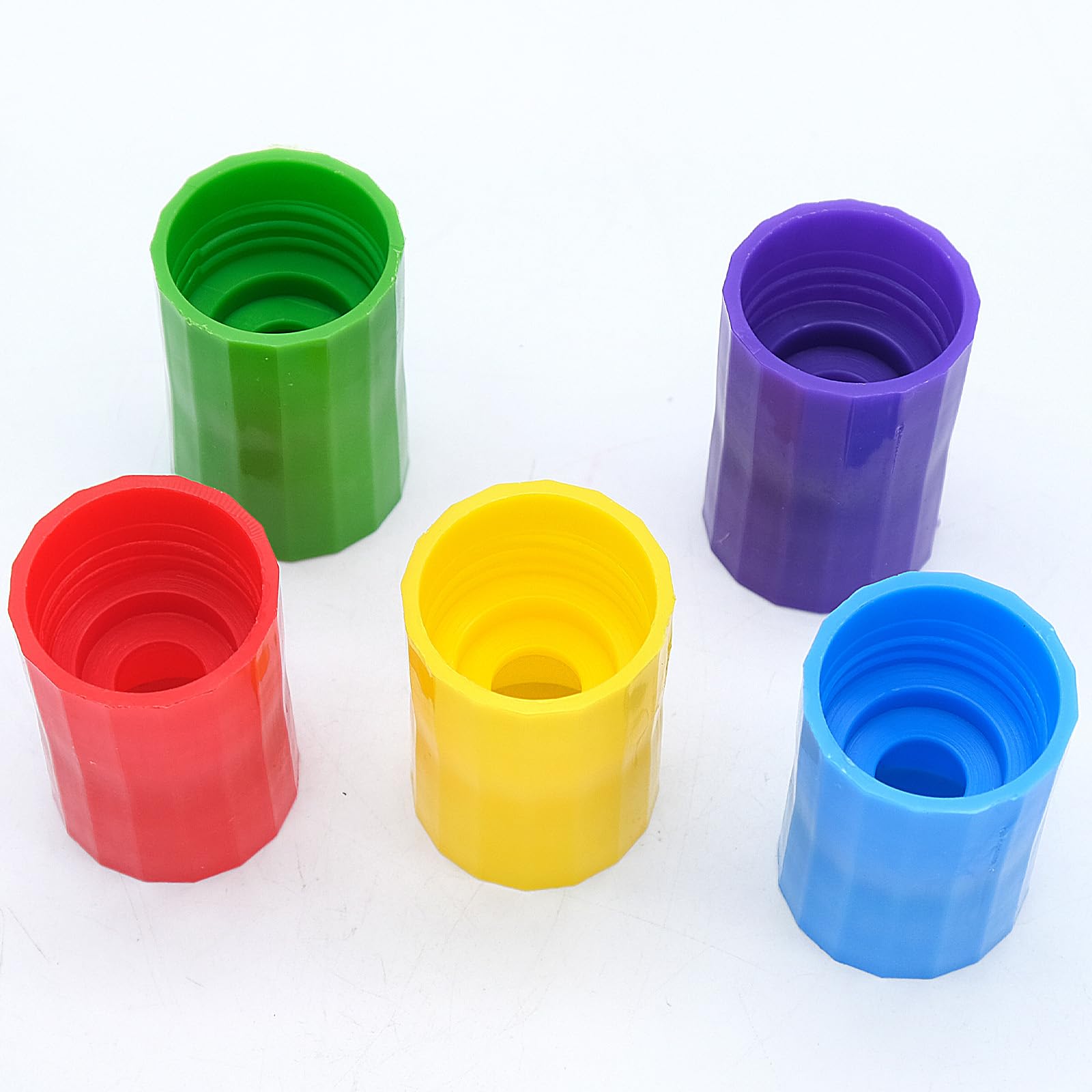 Tornado In A Bottle 20 Pcs Tornado Tube Bottle Connector Water Vortex Tornado Maker Plastic Cyclone Tube Tornado Toy For Scientific Experiment Test 5 Colors