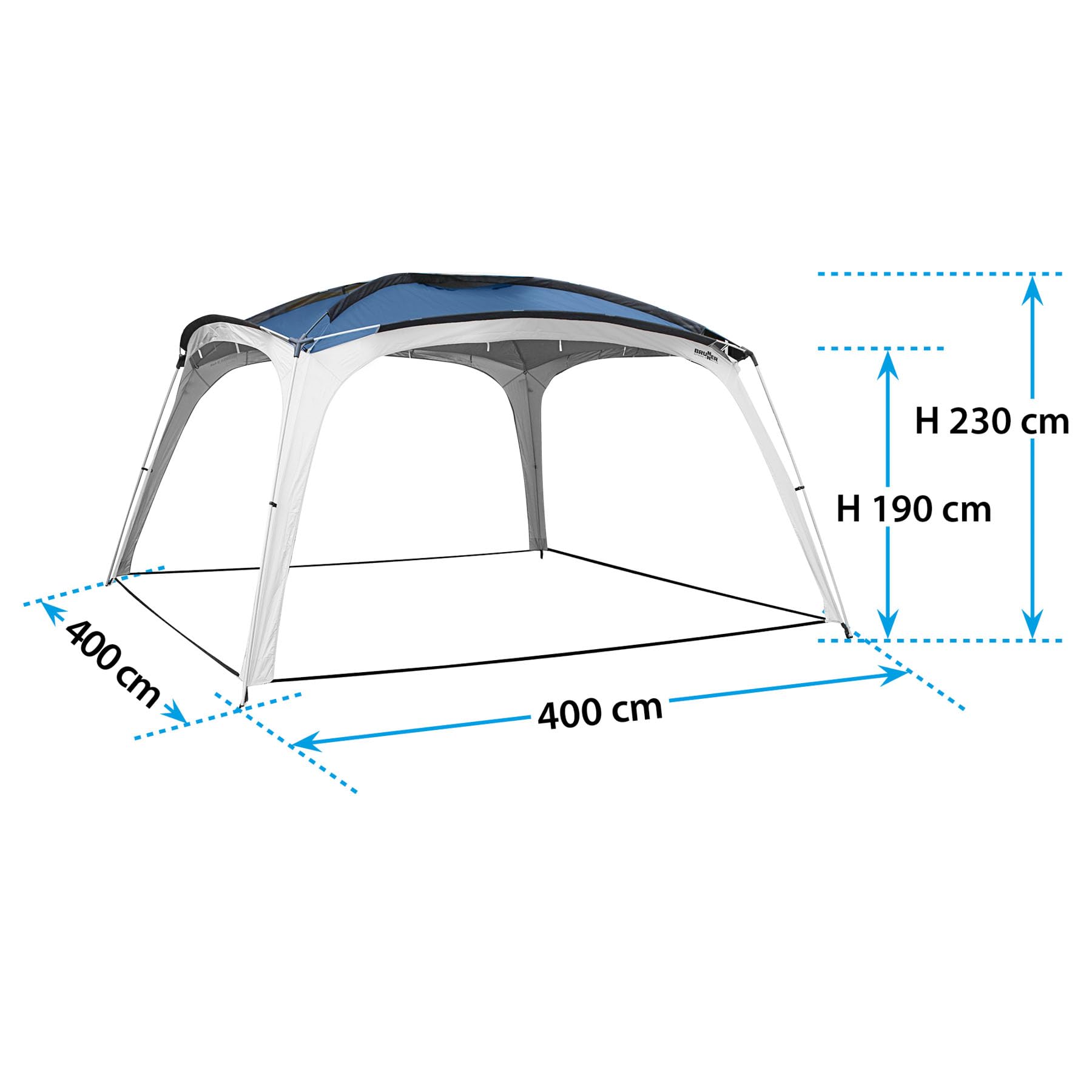 BRUNNER Medusa II Gazebo Outdoor 4x4