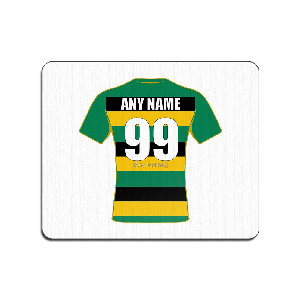 Personalised Gift - Northampton Saints Mouse Mat (Rugby Union Design Theme, Colour Options) - Any Name/Message on Your Unique Pad MouseMat MousePad - Jimmies
