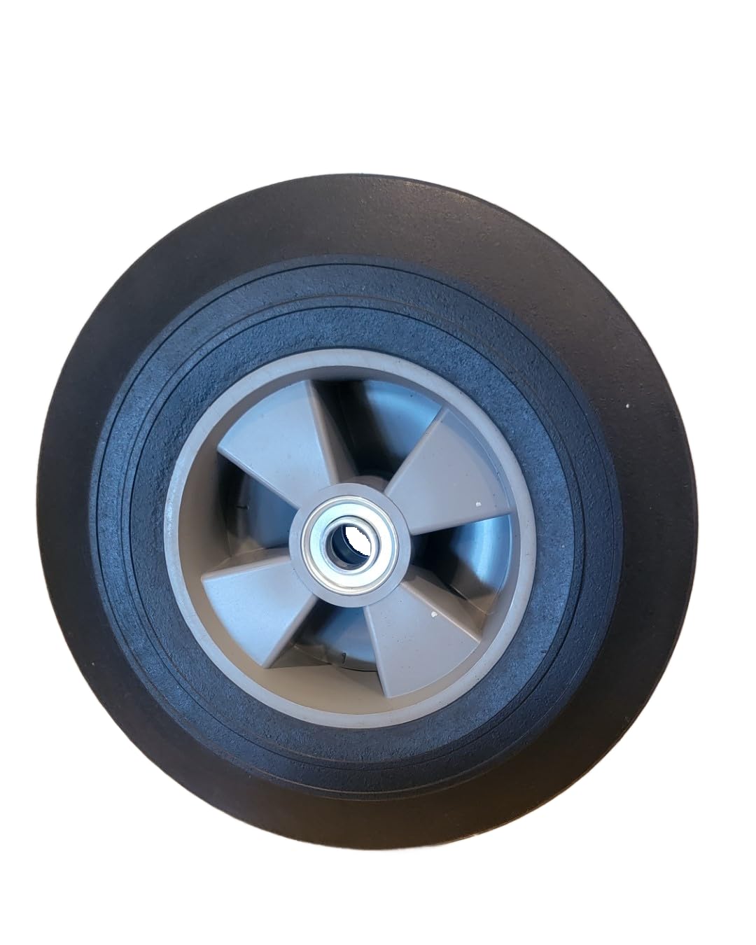 (2)Replacement Cart Wheel, Solid 10" Rubber Tire