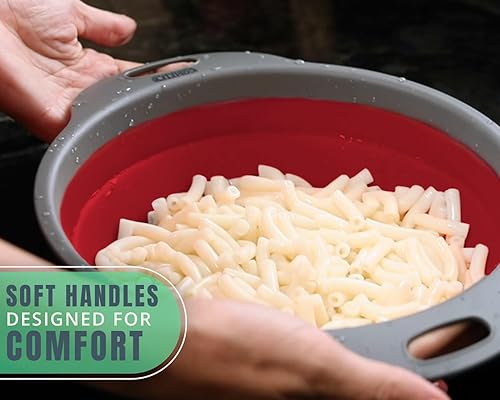 Miniatura 6 de Juego de Colador, juego de 2 coladores plegables (filtros) de Comfify. Incluye 2 filtros de silicona plegables de 8 pulgadas y 2 cuartos de galón,