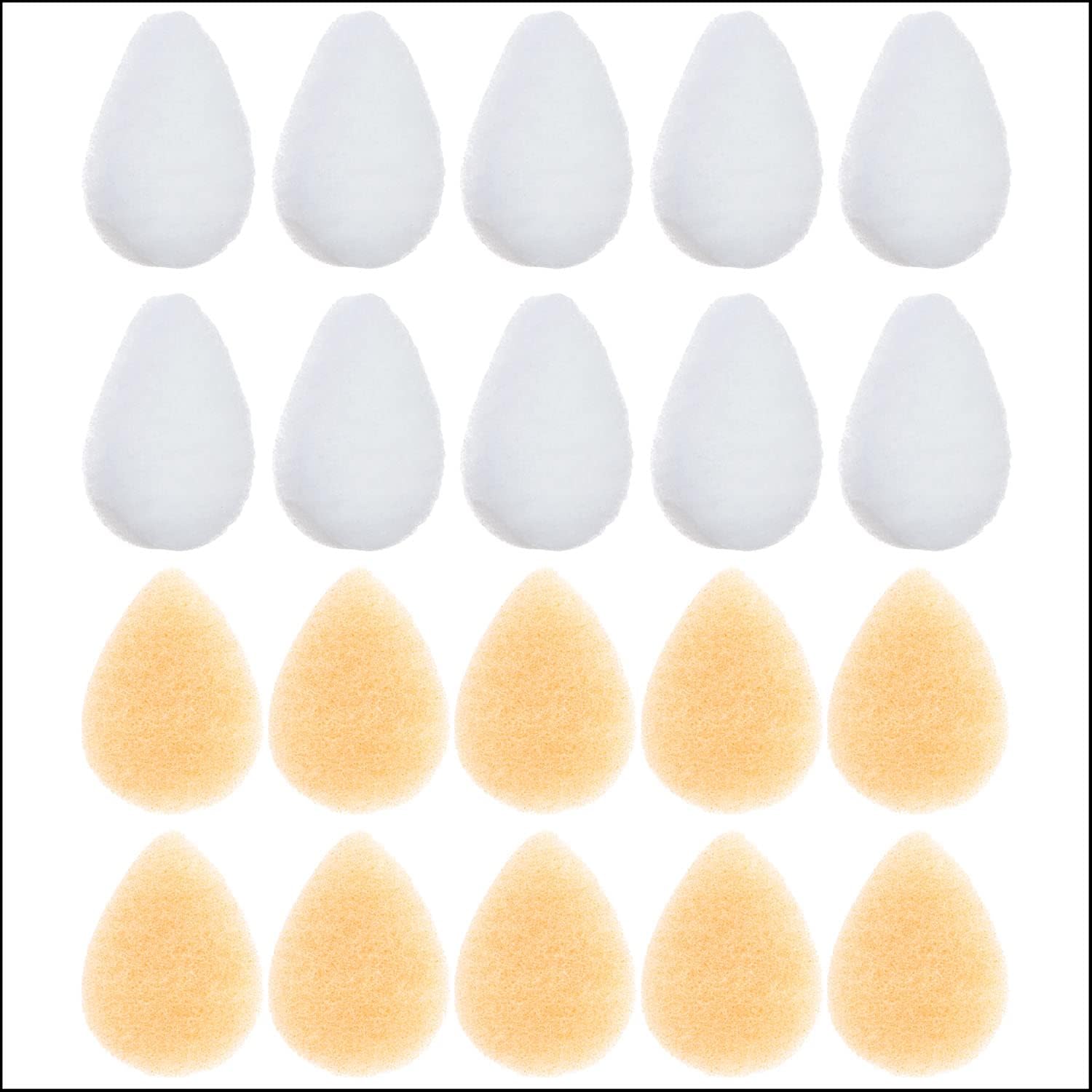 Amazon.com : IMPRESA [20 Pack / 2 Textures] Facial Sponges for Daily ...