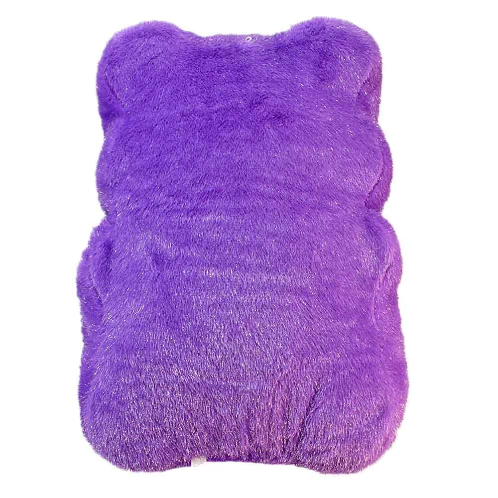 BEMIRO Glitzer Teddybär Plüschtier XXL 60 cm mit Aufhängeschlaufe (Lila) | Glänzende Oberfläche, Gesticktes Design, Blau, Grün oder Lila, Weich & Kuschelig, Langlebige Optik