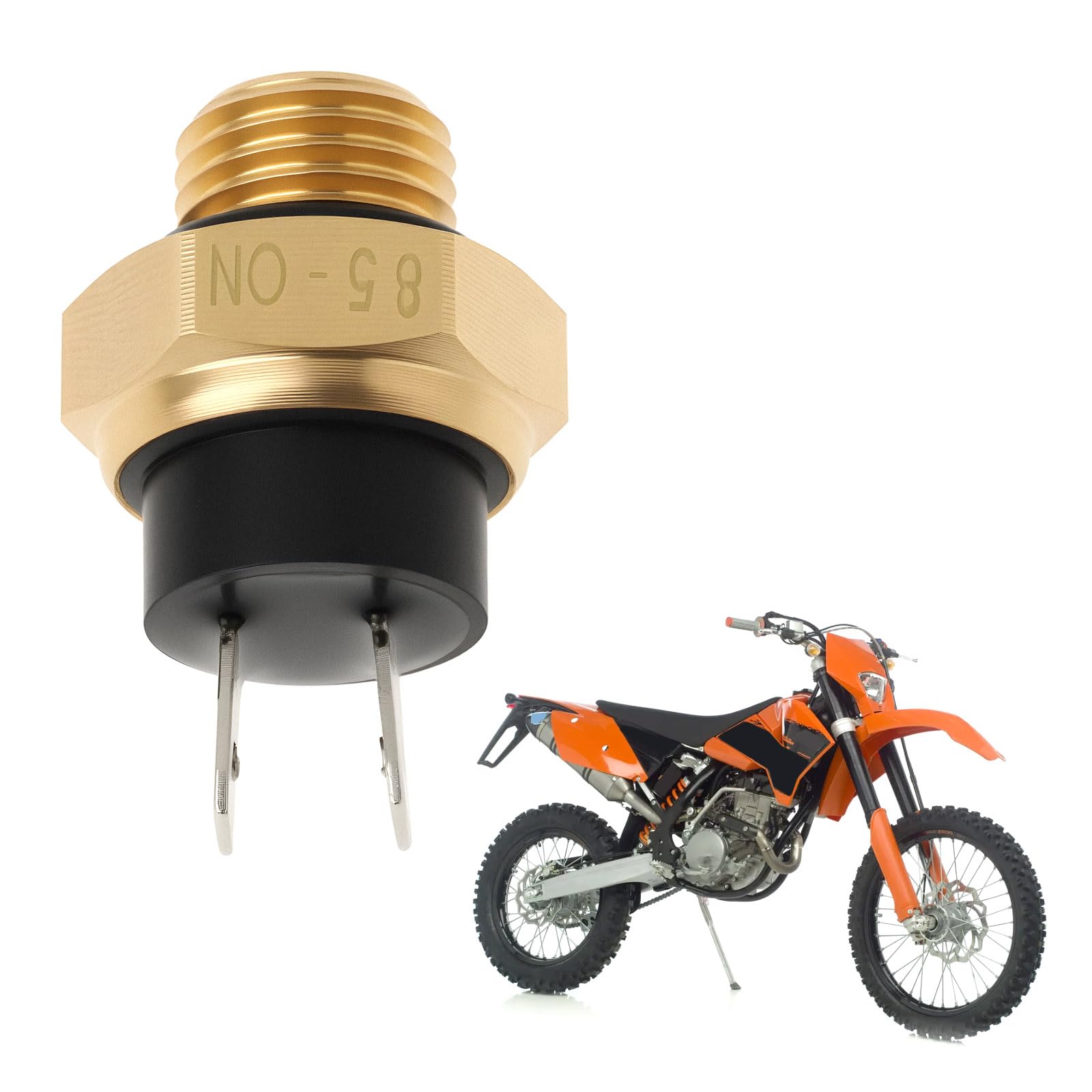 Sensore Interruttore Ventola Radiatore M14x1,5 Mm 2 Pin Compatibile KTM 250 EXC RACING 2001-2006