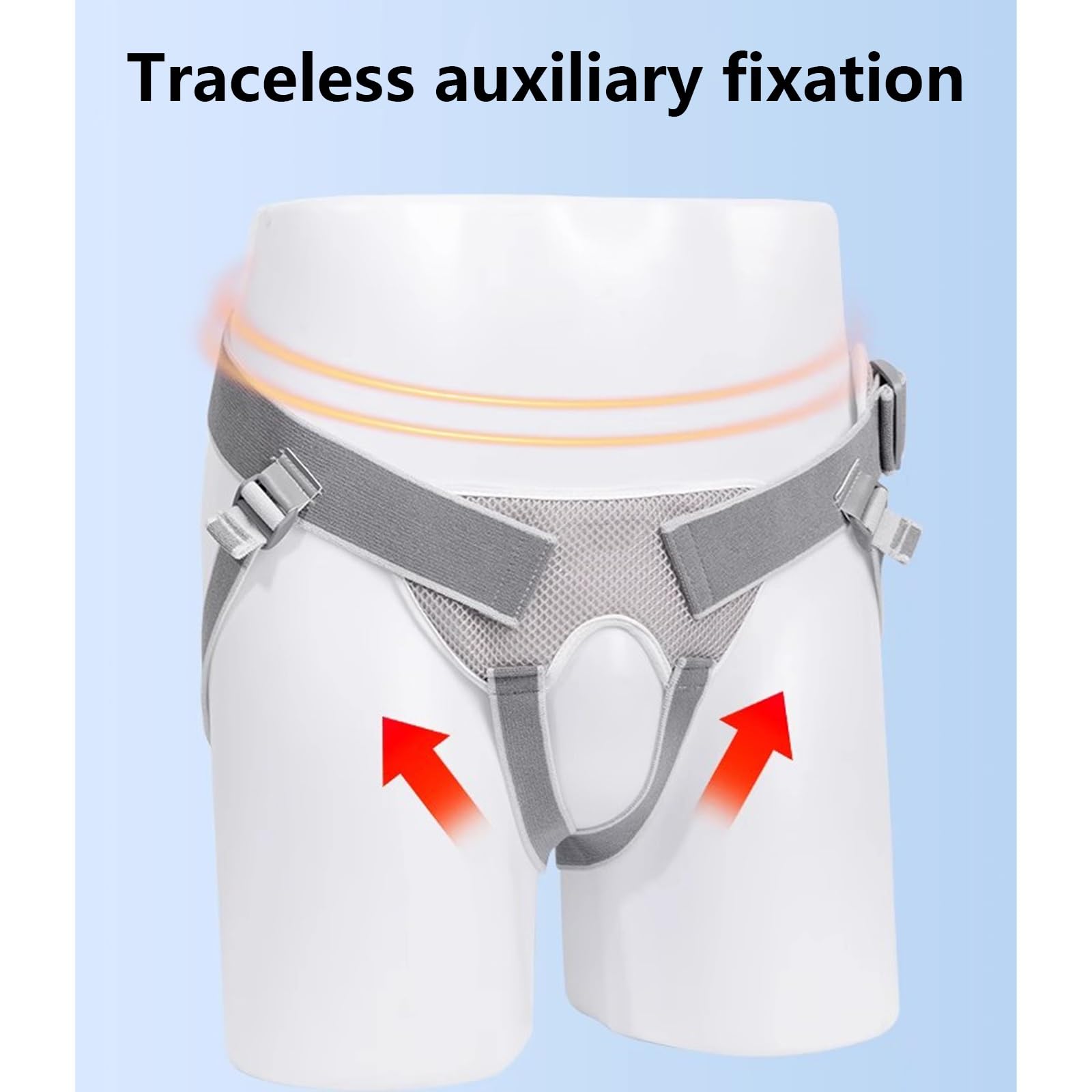 Fascia Ernia Inguinale Uomo, Ernia Inguinale Uomo, Cintura per Ernia Inguinale, Cintura Antidolorifica per Ernia con Elastico Regolabile E Cuscinetto di Compressione Rimovibile(Small)
