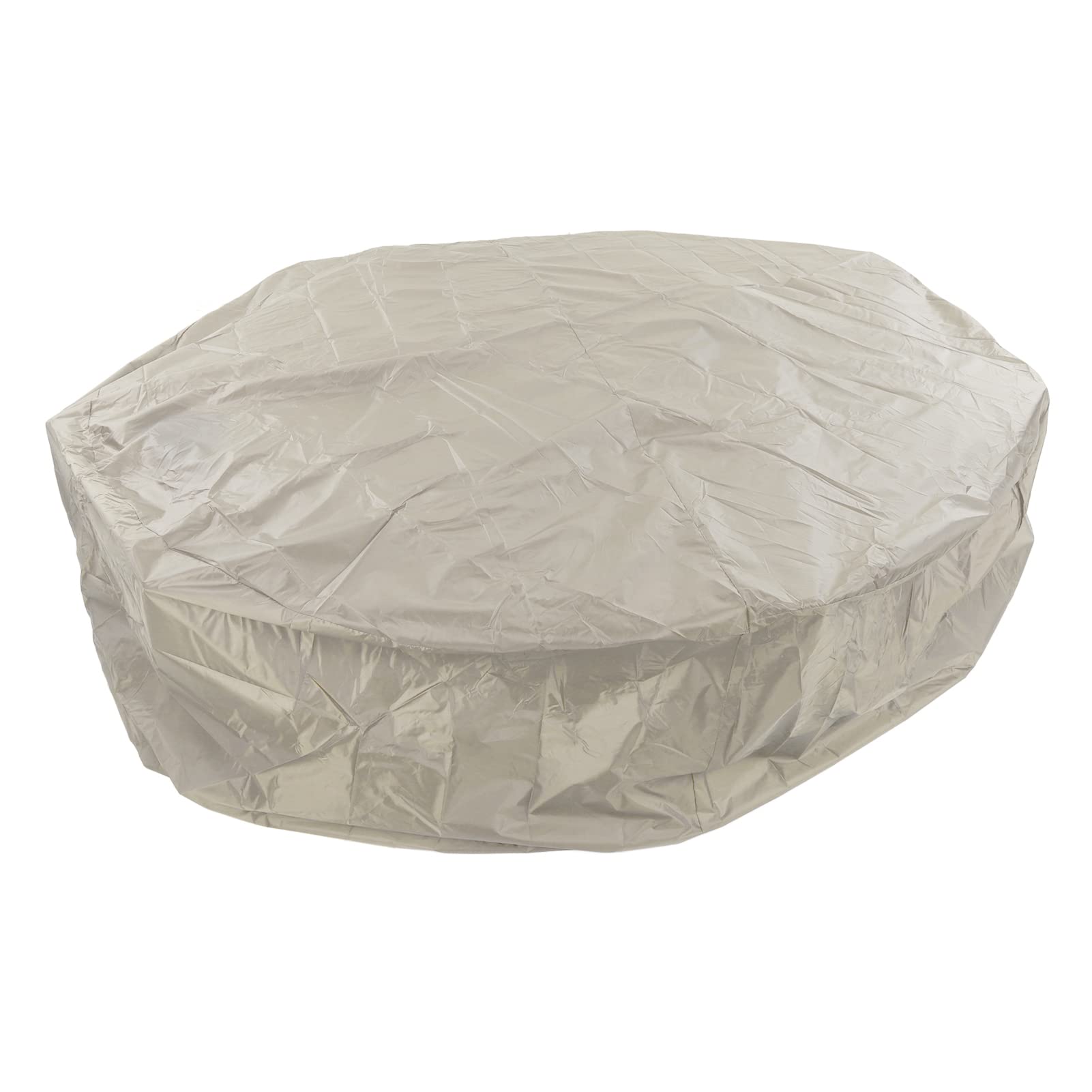 Housse de ronde pour ou - En polyester taffetas imperméable - Argenté - 190 x 30 cm - Beige