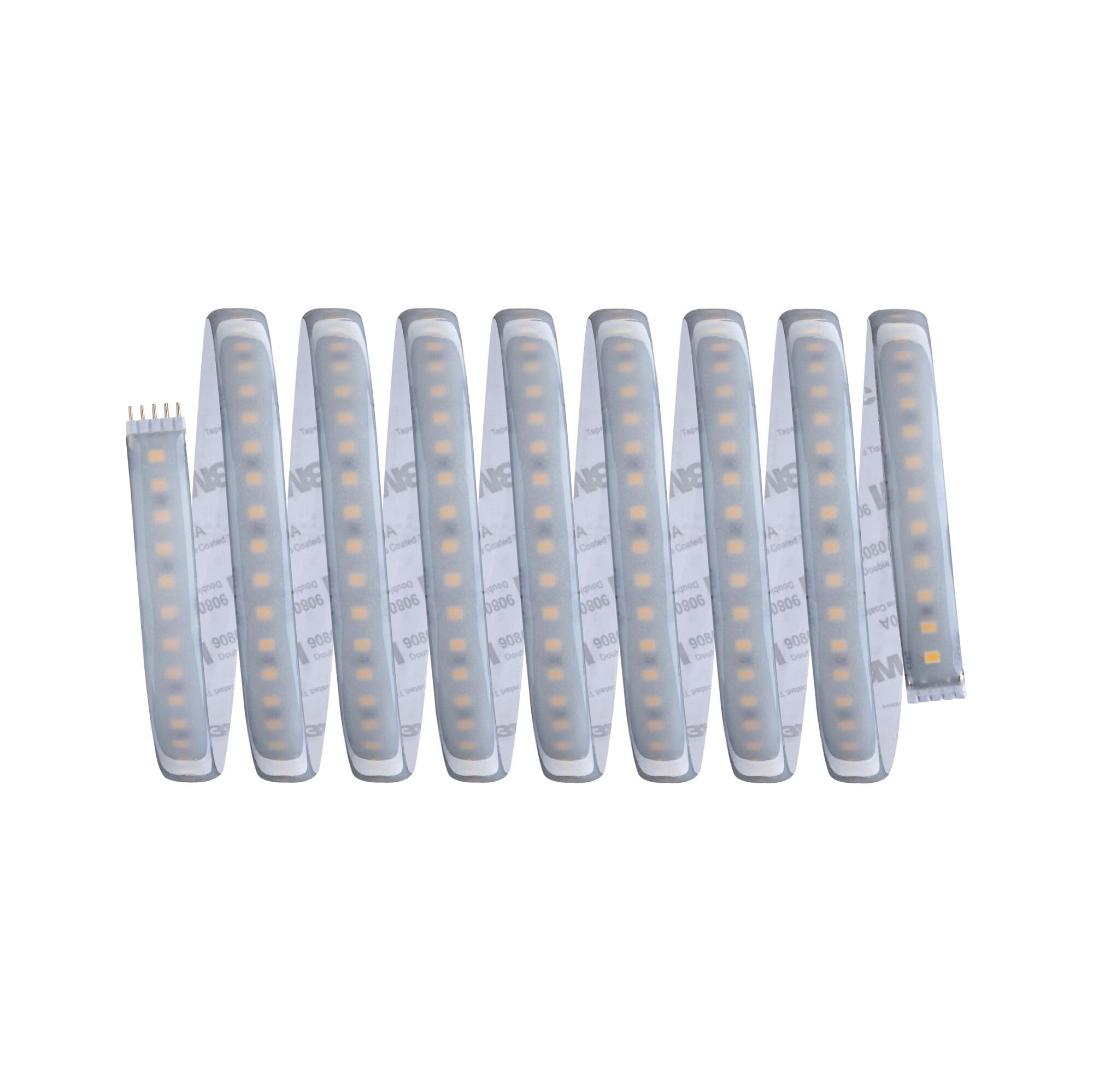 Paulmann 70670 Tira de LED MaxLED 1000 Basic Set 3m Blanco Cálido 40W 230/24V 75VA Plata 70670 Tira de LED Tubo de Luz de Tira