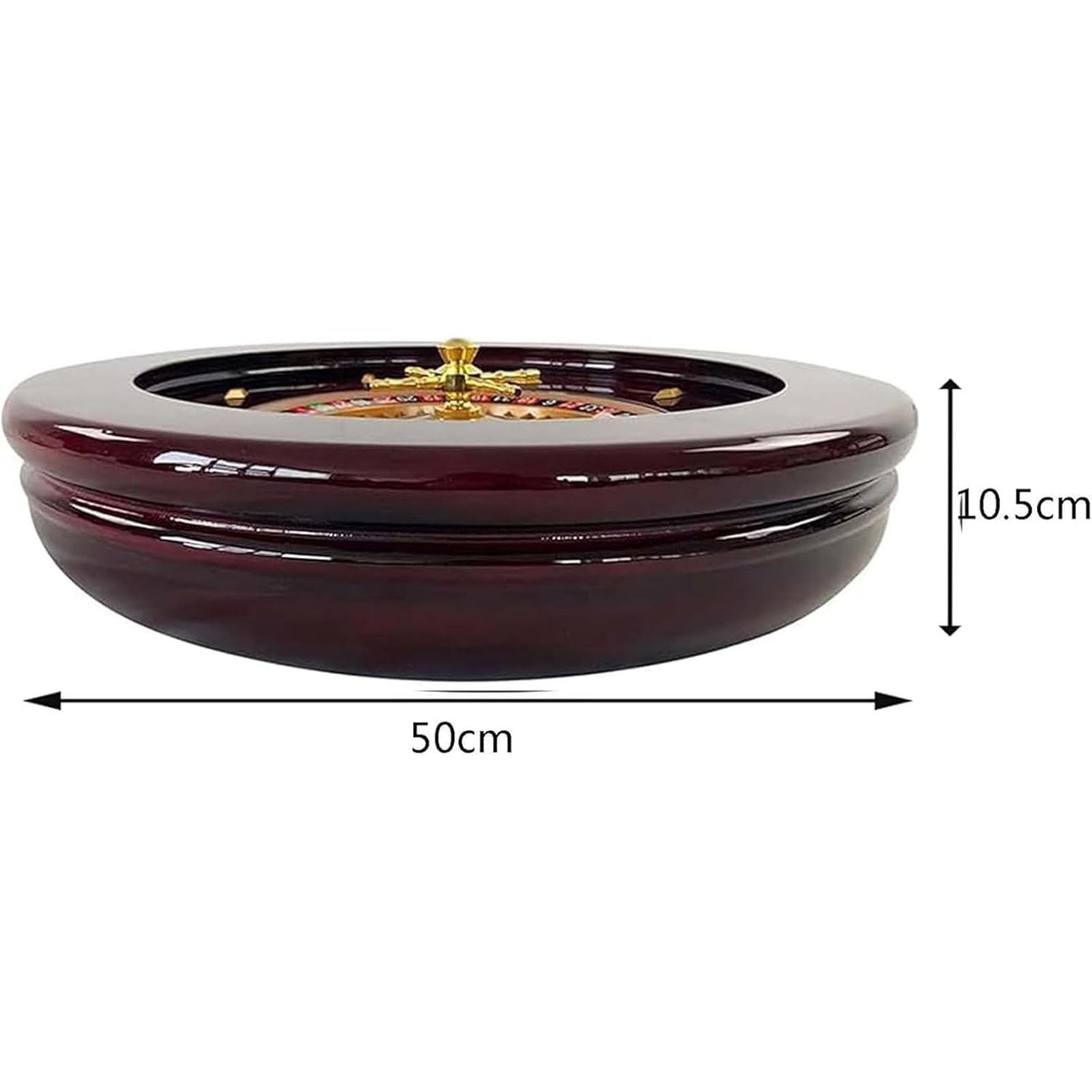 Juego de ruleta portátil de madera con rueda giratoria y rodamientos de precisión, ideal para fiestas de adultos y juegos de ocio