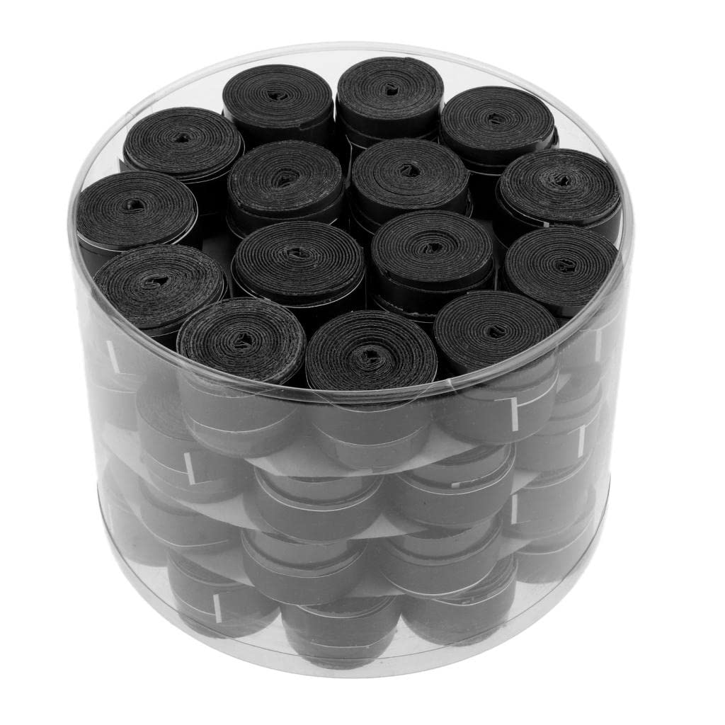 60 Pezzi Tennis Racket Grip Nastro Antiscivolo Suede PU Assorbente Manico per Racket Badminton Squash Bici Pesca Adatto per Sport All'aperto