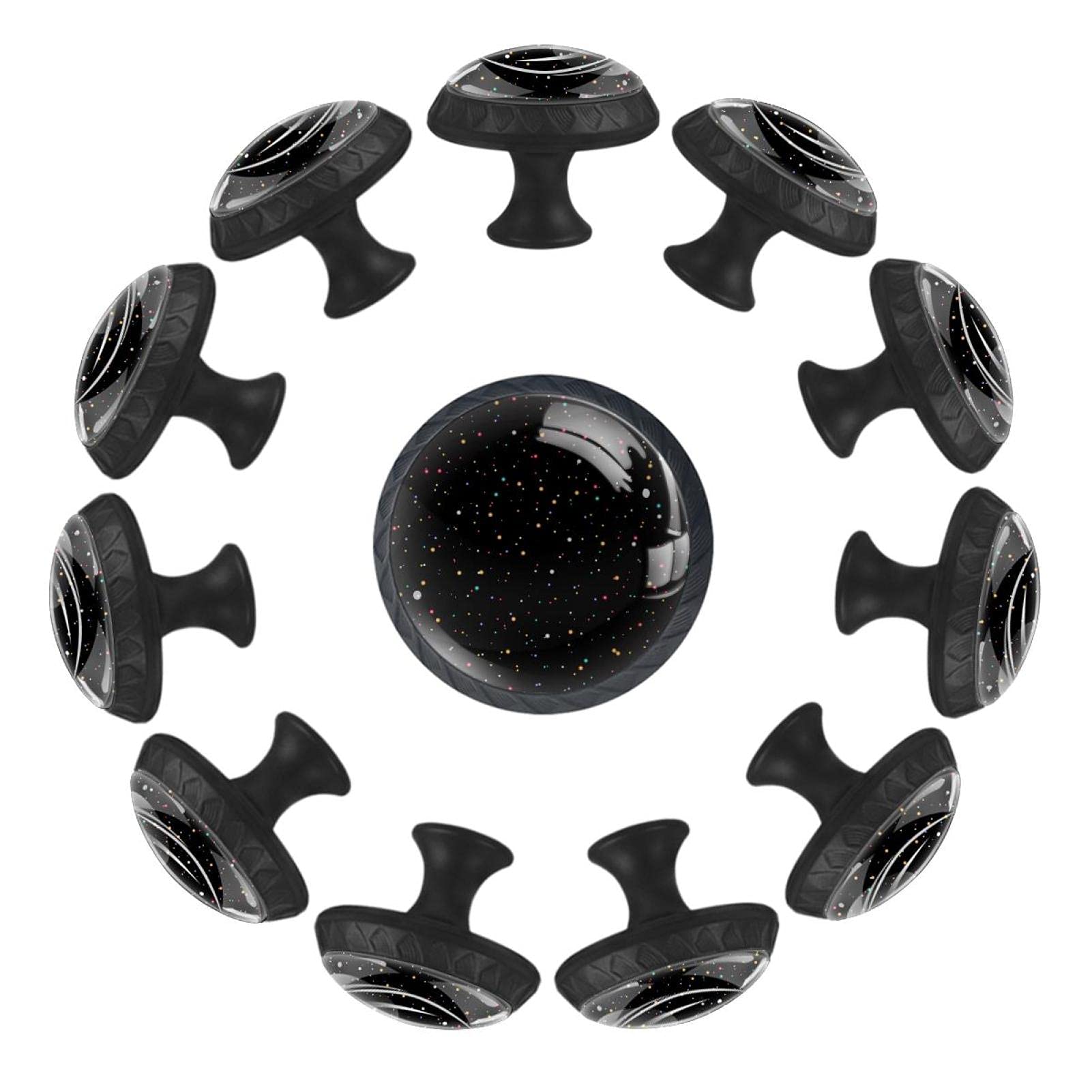 Boutons de tiroir ronds et colorés : lot de 12 pièces de 35 mm pour réparer et décorer