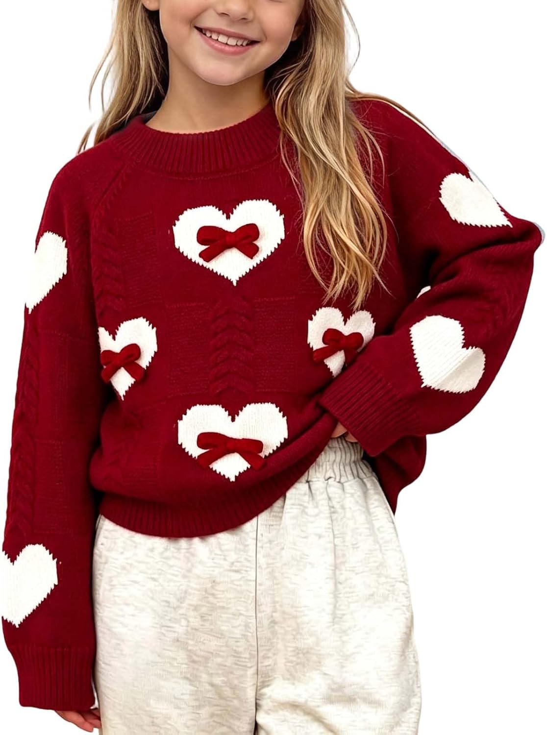 Girls School Crewneck Tshirts Cardigan Knit Top Blouses Party