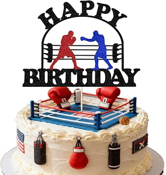 Sleyberoy Heavy Truck Happy Birthday Cake Topper, Boys Mens Birthday/Anniversary Party Decor 1 year old strawberry