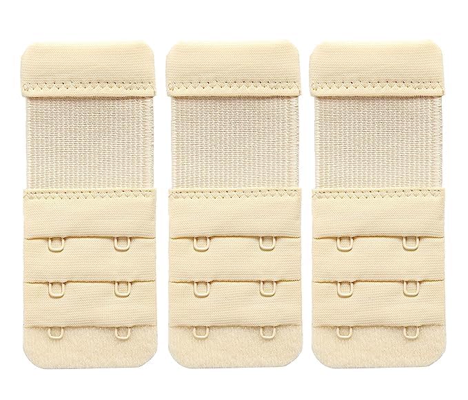 LOURYN KOULYN® Women Bra Extender 2 Hook Soft Elastic Bra Extension Extenders Pack of 3-picture-12