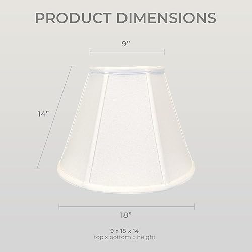 Vista 72 de Royal Designs, Inc. Deep Empire - Pantalla para lámpara (cáscara de huevo, 8 x 14 x 11 pulgadas)