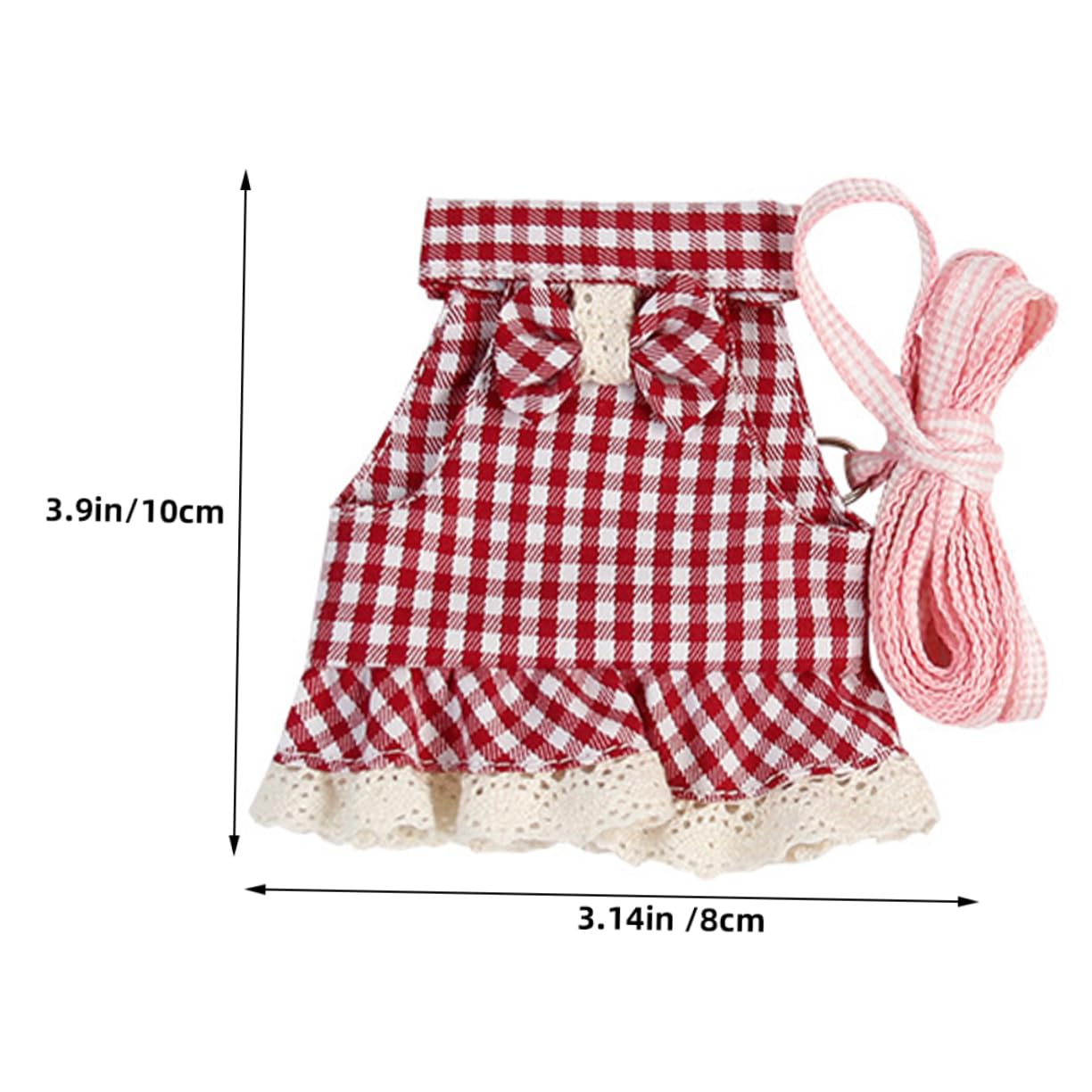Mipcase Novelty Bunny Harness Leash Set Dress Harness for Small Pet Outdoor Walks Size l Comfortable Fit