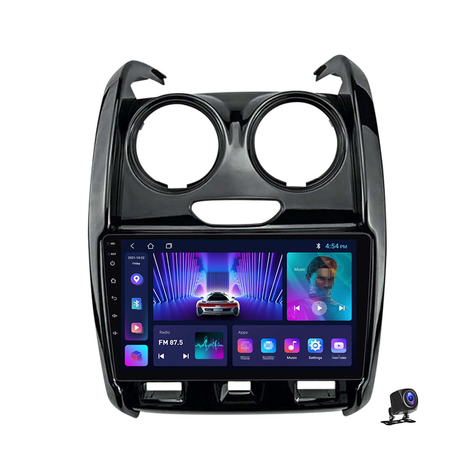 Autoradio Android 13 ZCRKEJI Da 9" Per R-enault Duster 2020-2023 Con DSP, CarPlay, 4G E Retrocamera Inclusa