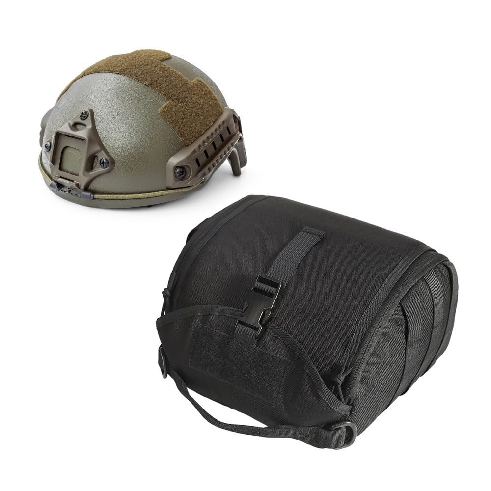 Bolsa para casco deportivo, ligera, antiarañazos, para casco Molle, Airsoft, bolsa de almacenamiento acolchada para deportes, caza, tiro, combate