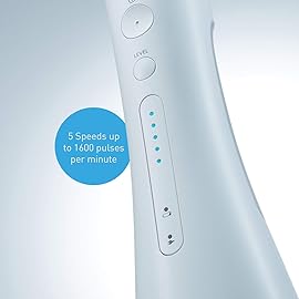 Panasonic Professional Cordless Water Flosser for Dental, Bridge and Orthodontic Care, Portable Oral Irrigator with Ultrasonic Cleaning - EW1511W (White)