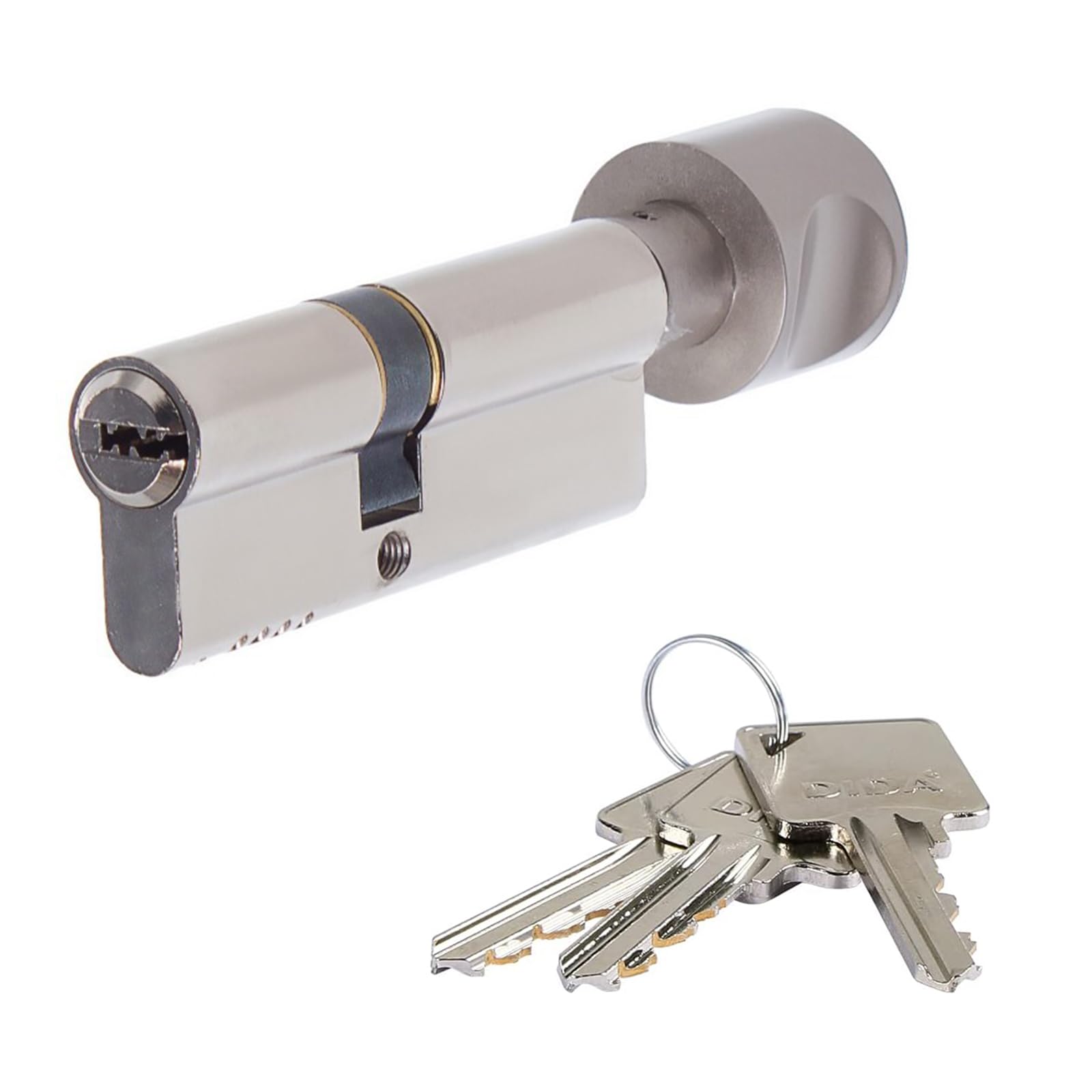 Wjelet 35T/35 Thumb Turn Euro Cylinder Lock, Euro Door Barrel Lock with 3 Keys