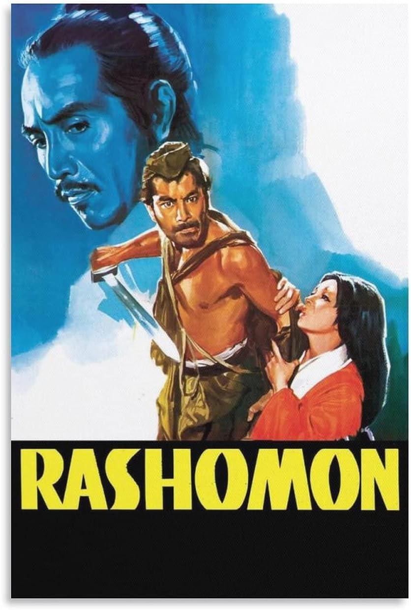 GUANGYING 1950s Psychological Thriller Films Rashomon Poster Gifts Canvas Painting Poster Wall Art Decorative Picture Prints Modern Decor Framed-unframed 12x18inch(30x45cm)