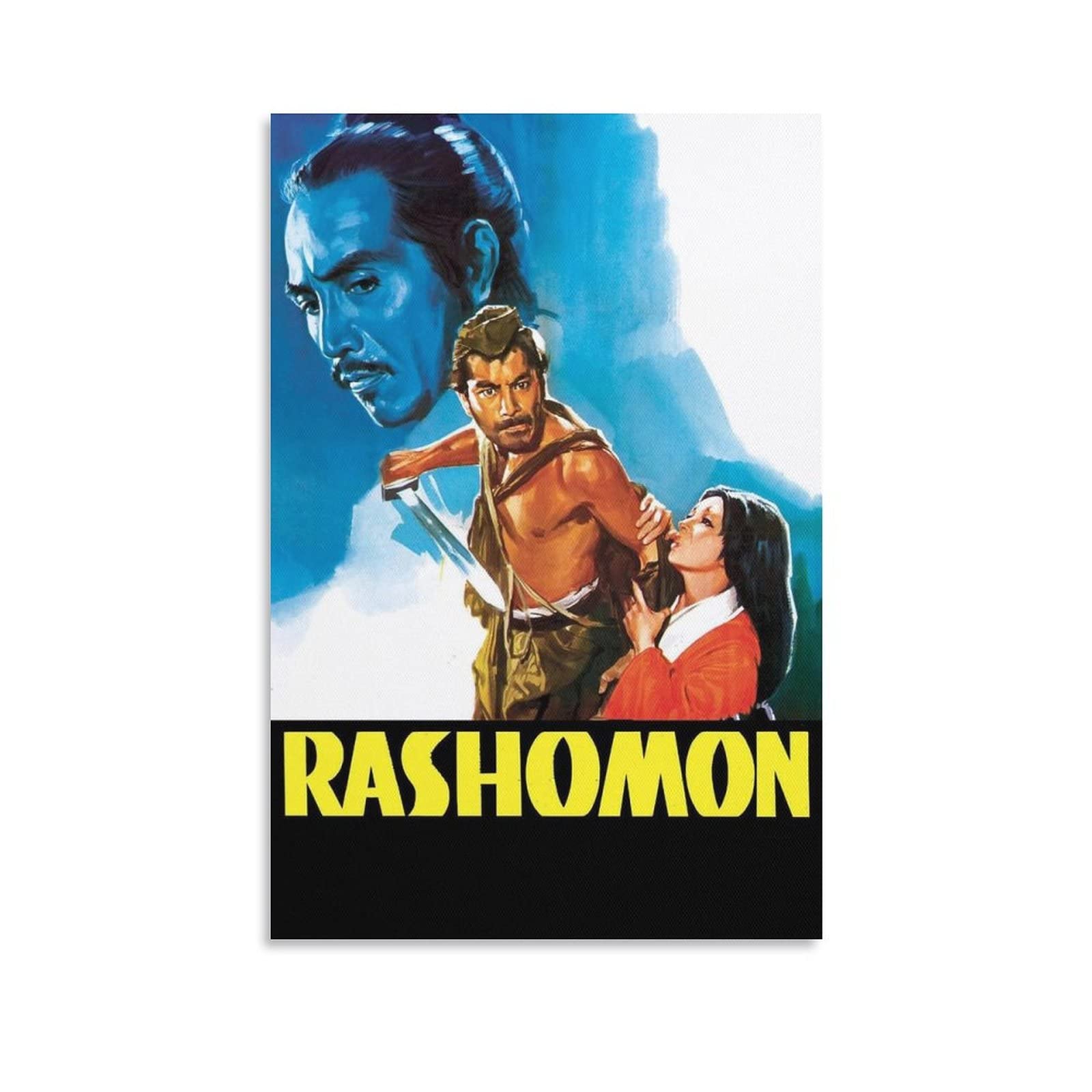 GUANGYING 1950s Psychological Thriller Films Rashomon Poster Gifts Canvas Painting Poster Wall Art Decorative Picture Prints Modern Decor Framed-unframed 12x18inch(30x45cm)