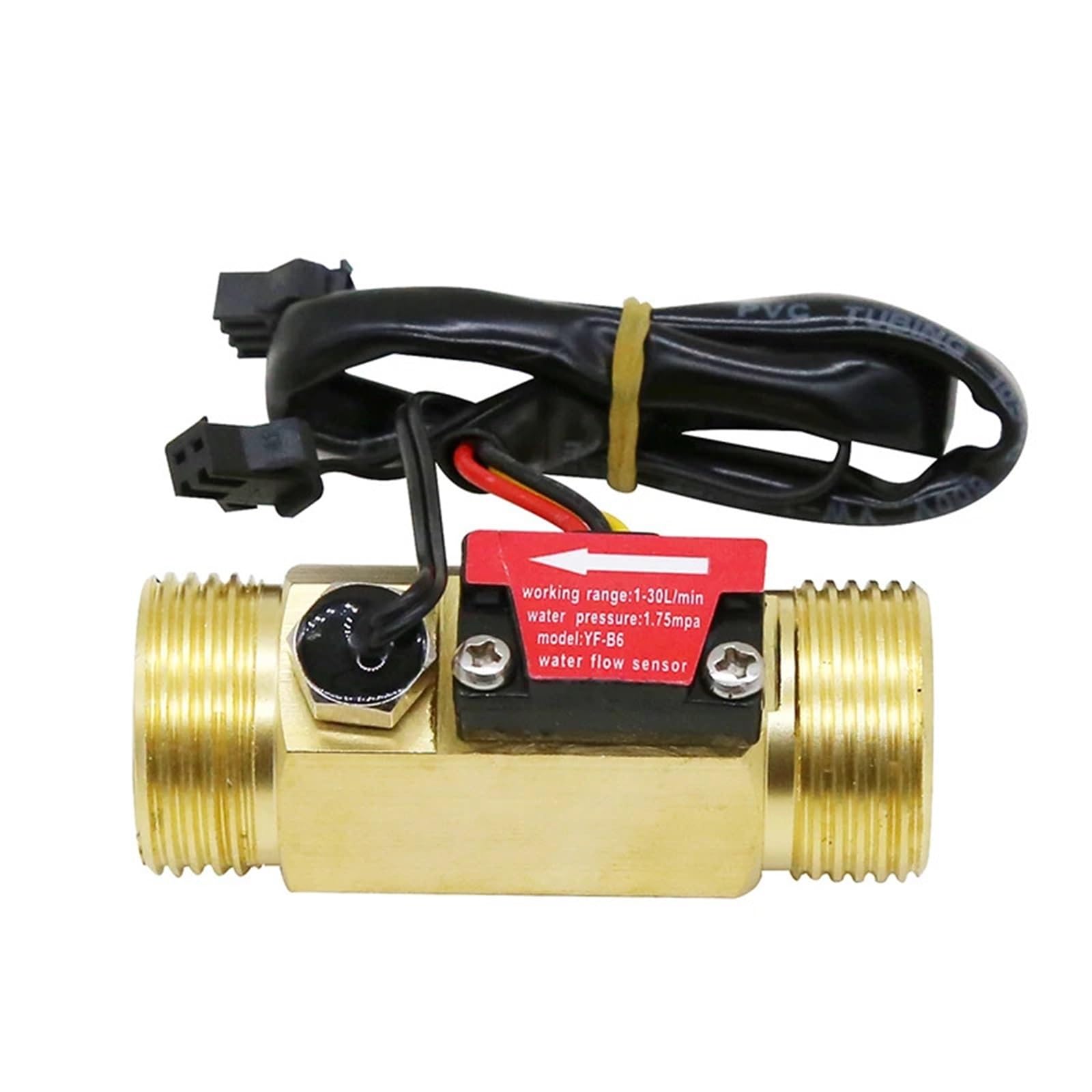 Capteur de débit d'eau en laiton durable avec filetage 1/2 pour système hydraulique