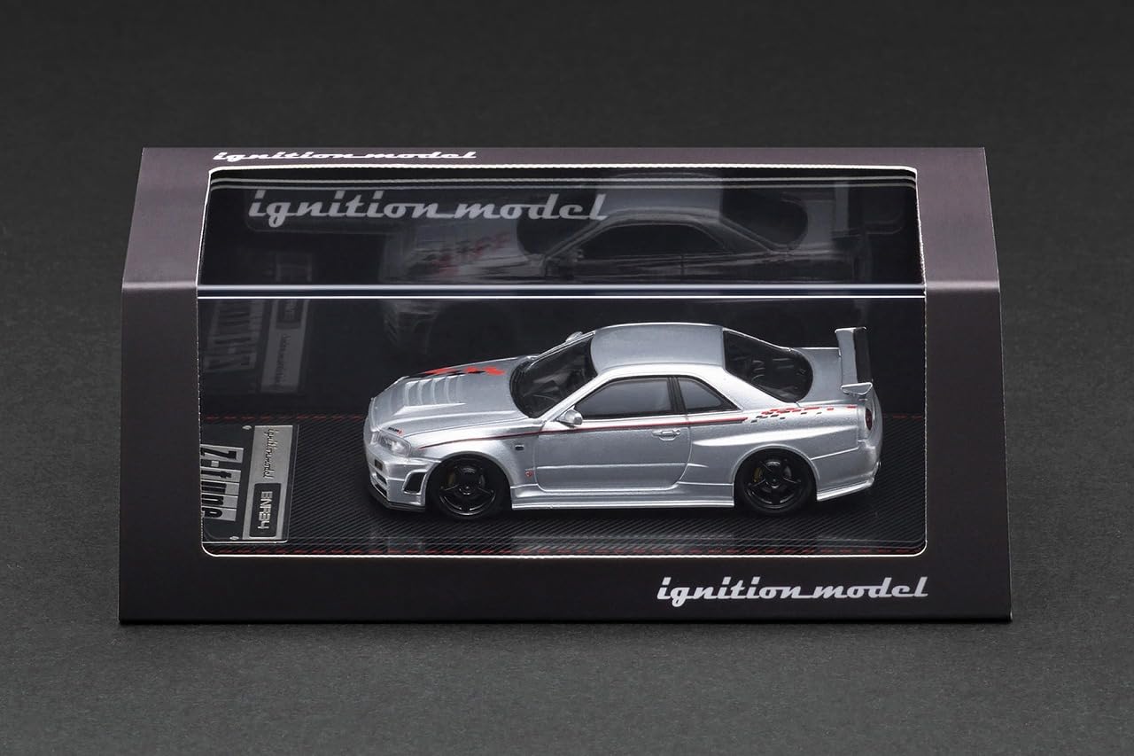 TK Company Ignition Model 1/64 Nismo R34 GT-R Z-Tune Silver