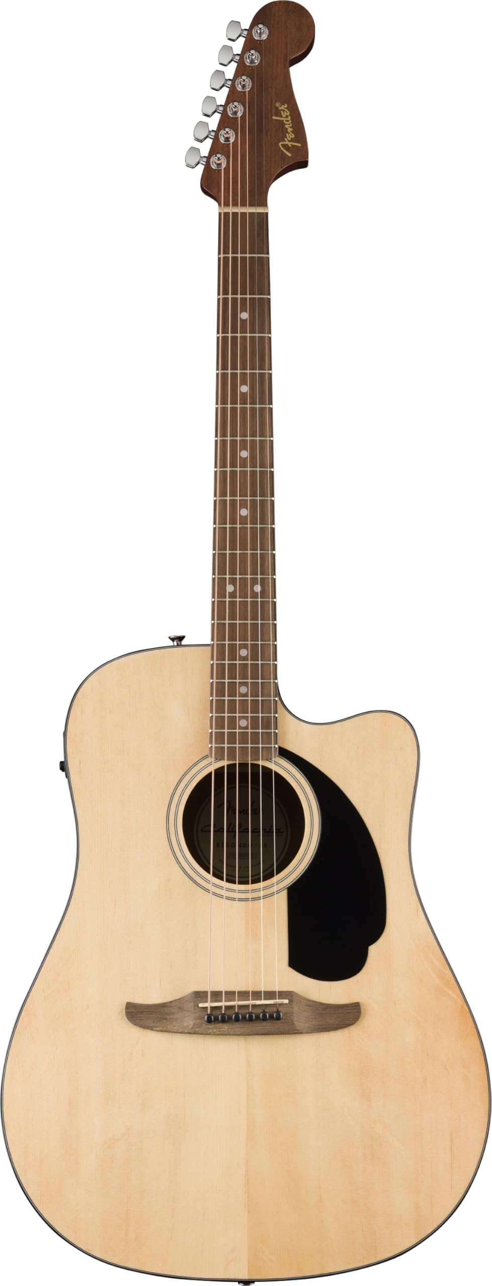 Fender California Standard Redondo CE gitara akustyczna, świerkowa góra, czarna maskownica, naturalna