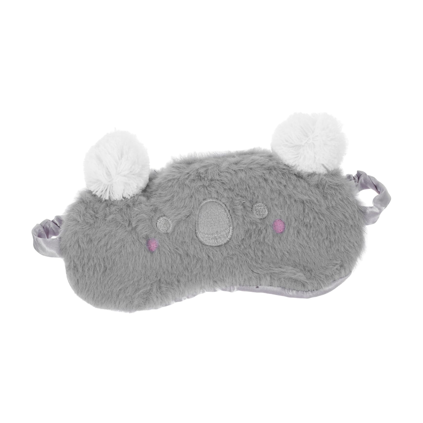 Masque de Sommeil Koala en Peluche Courte, Mignon et Cartoon | Portable et Confortable, Usage Bureau ou Voyage, Forme Compacte pour Adulte Petit