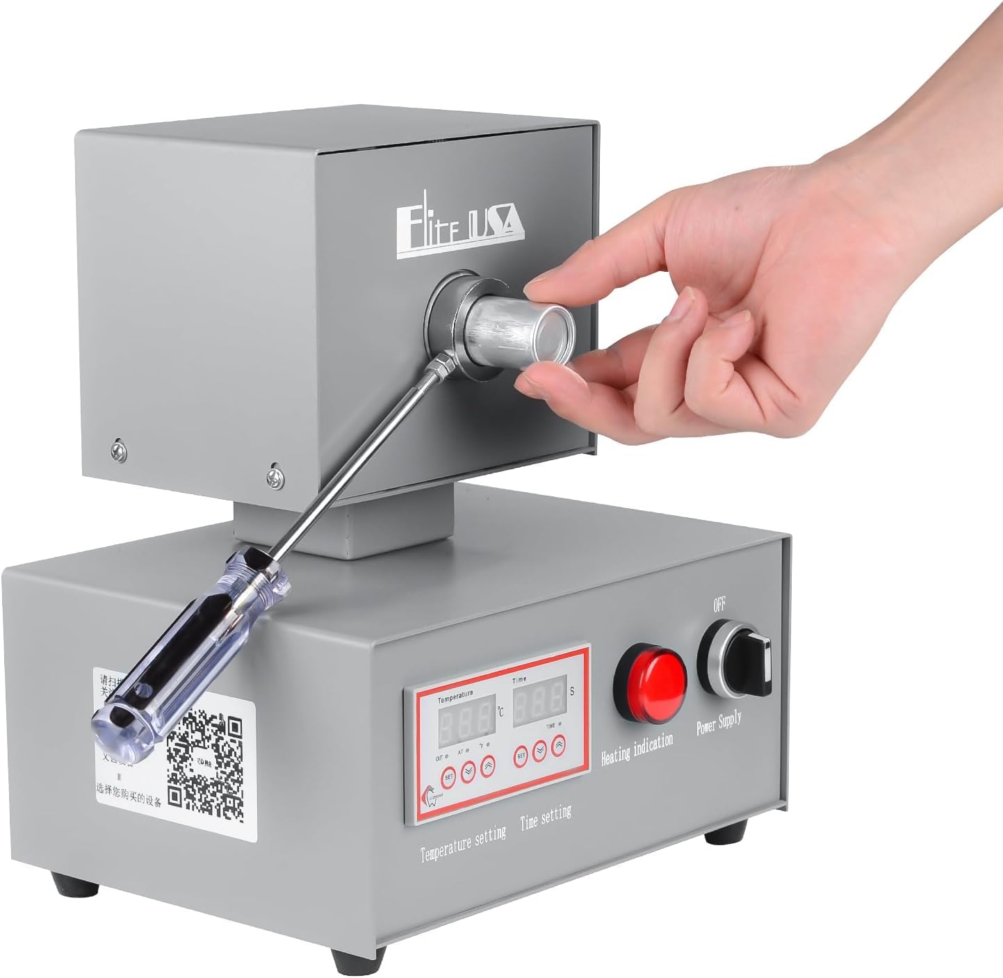 Automatische flexible Zahnprozesse Maschine 350W Laborausrüstung elektrische Hydraulikpressenspritzsystem Formmaschine LZYX-II