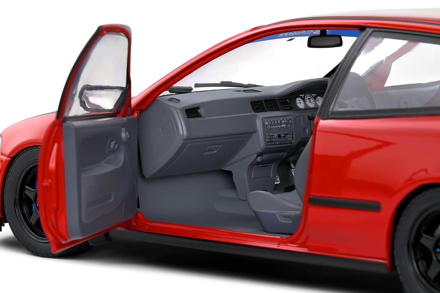 Solido Honda Civic EG - Modellino di Auto 1:18 JDM da Collezione, Colore: Rosso