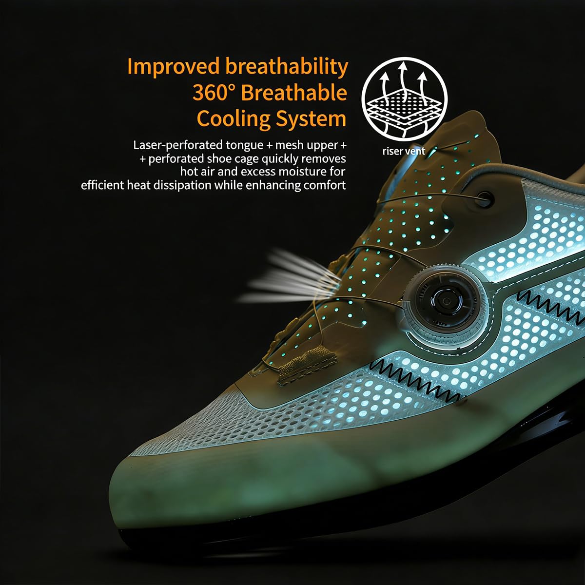 Scarpe Ciclismo Strada Uomo Donna, Scarpe Bici da Corsa Compatibili con Peloton &Look Arc Delta Scarpa da Bicicletta Traspiranti