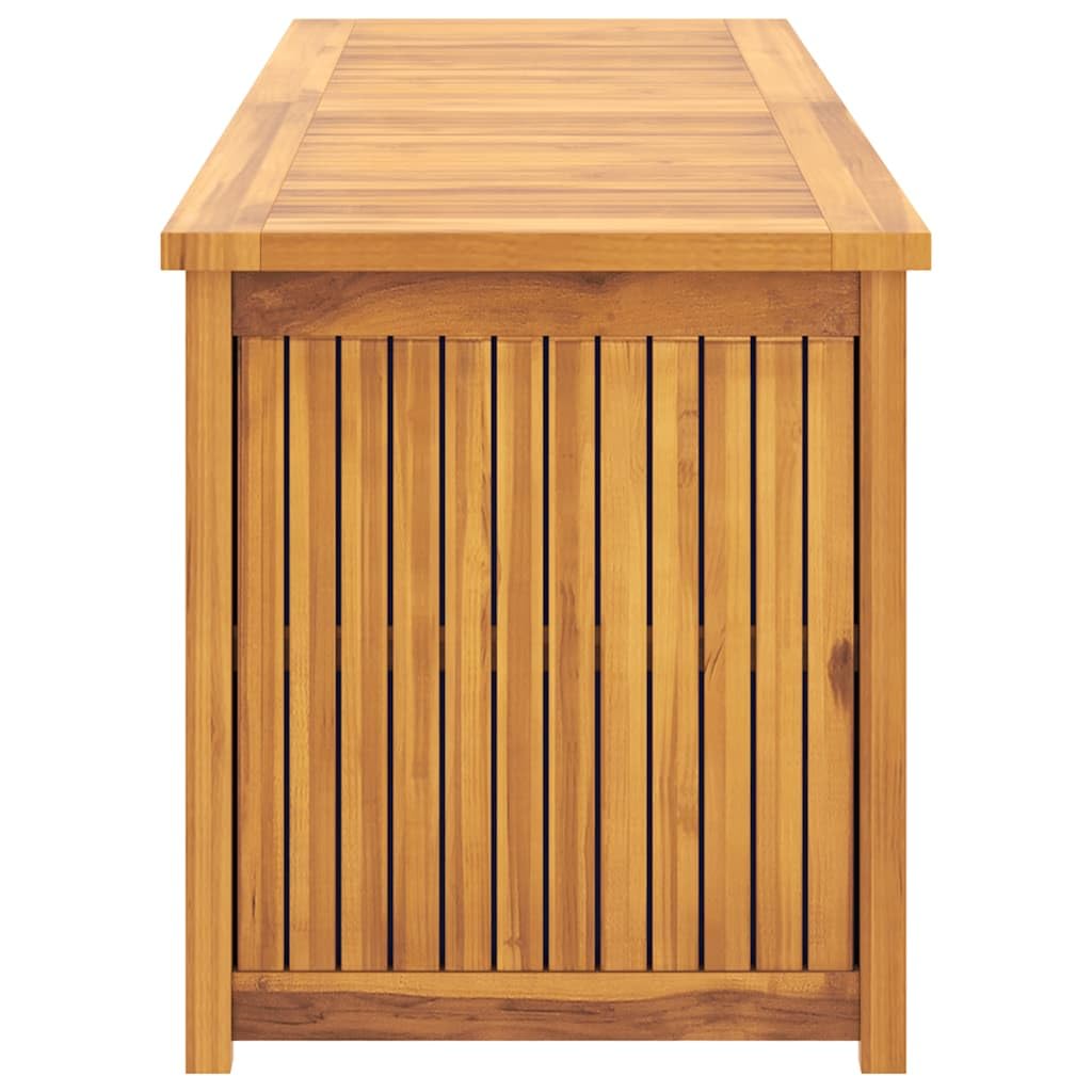 Baúl de jardín Madera Maciza de Teca 175x50x55 cm
