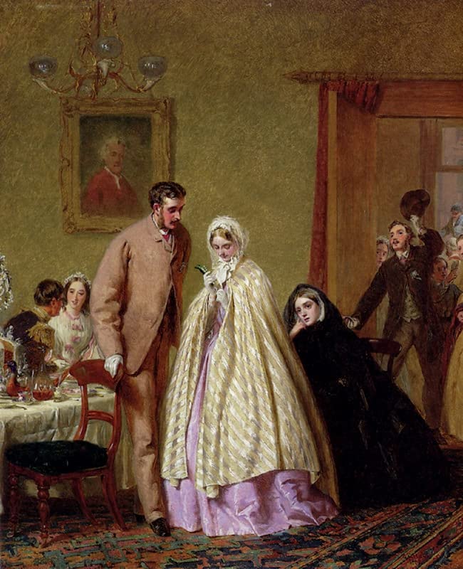 Impression d'affiches George Elgar Hicks le petit-déjeuner de mariage toile 60x90cm
