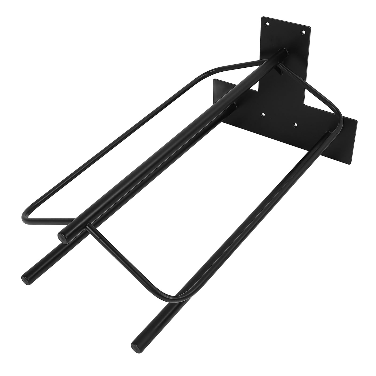 Fafeicy Saddle Rack Parete Montaggio Ferro Doppia Barra Sella Tappeto