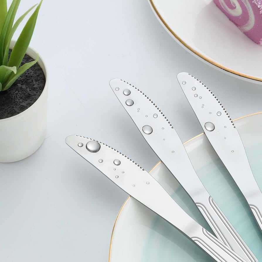 トップス common divisor 24aw COUVIN WASH FOODIE Amazon.com: Gymdin 24-Piece Dinner Knife Set, 8.1