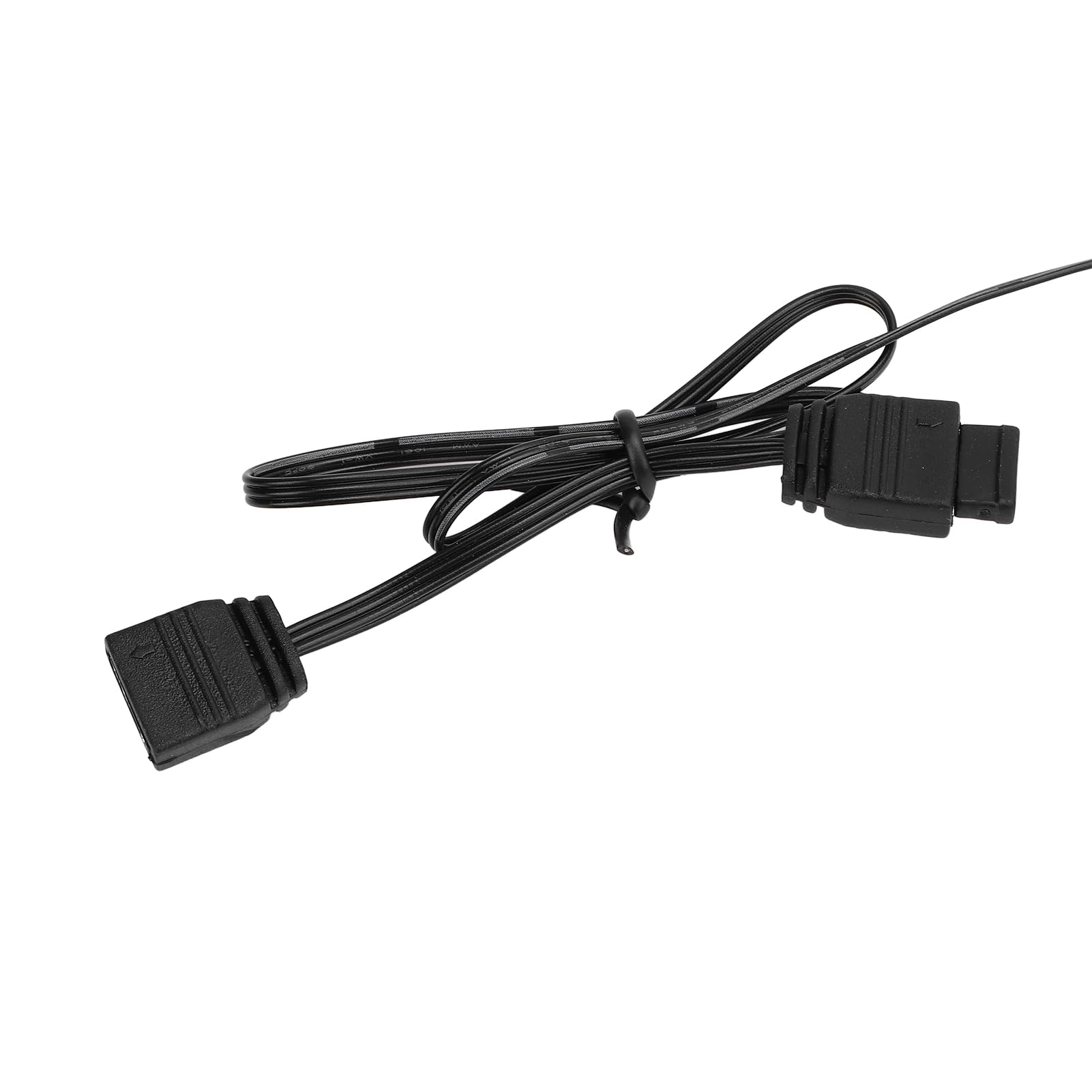 Lazmin112 Cavo GPU RGB da 8 Pin, Prolunga Cavi GPU ARGB da 5 V, Cavo di Alimentazione Scheda Grafica da 8 Pin a 2x8 Pin, con Pettini di Filo, Sincronizzazione, 16 AWG (Testa Nera)