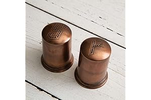 CTW Home Collection Copper Finish Salt and Pepper Shakers