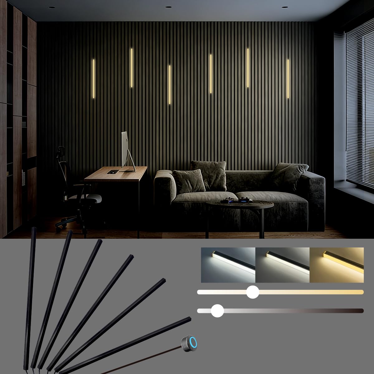 Photo 1 of HAMRVL 17 Inch CCT LED Recessed Lighting Kit