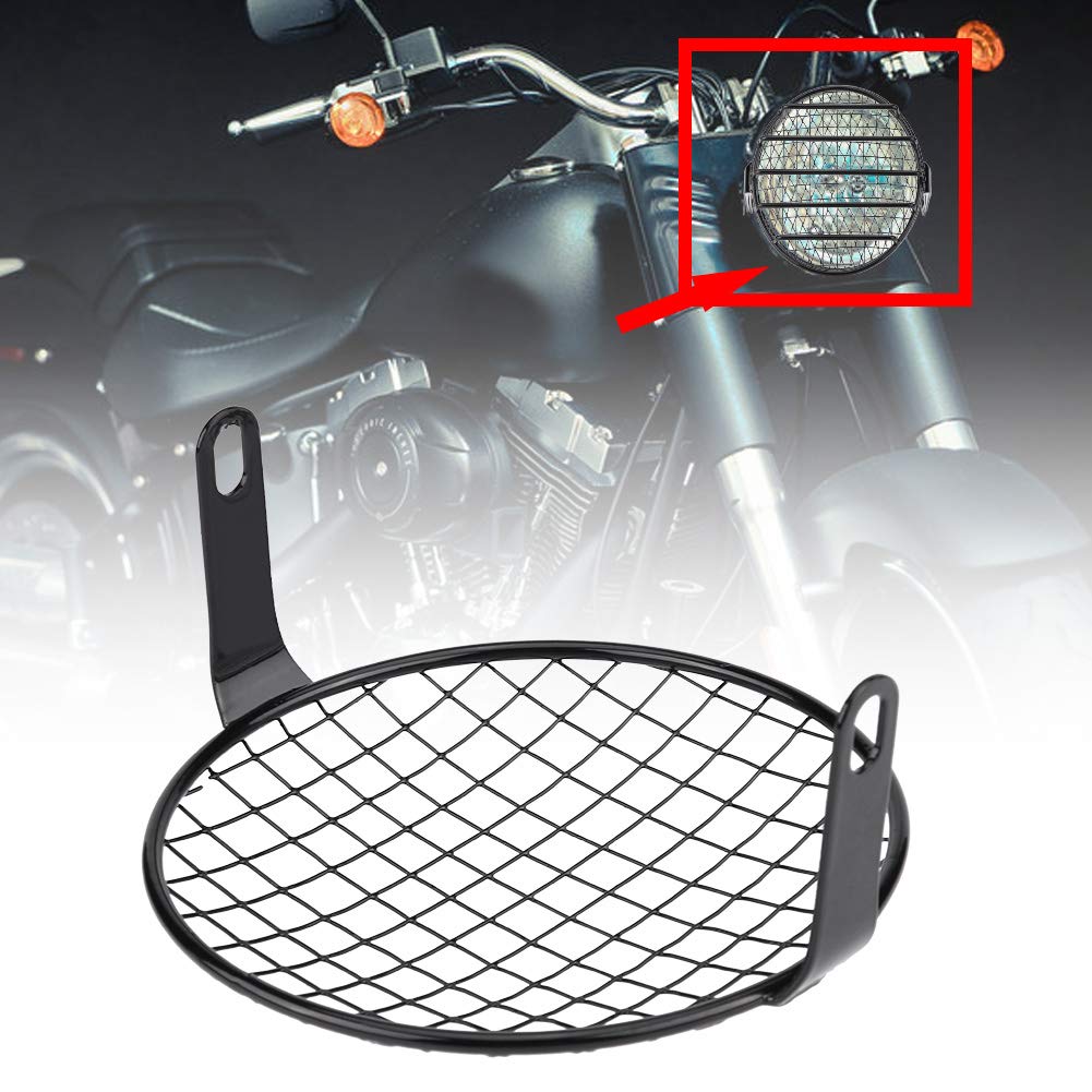 Griglia Protettiva Faro Moto Scrambler - Maschera Coprifaro 6,5" Per Custom E Cafe Racer - Foto 7