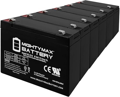 Mighty Max - Batería de 6 V y 12 AH reemplaza a Peg Perego Lil Tractor Rojo IGED1068-6 Pack de producto de marca