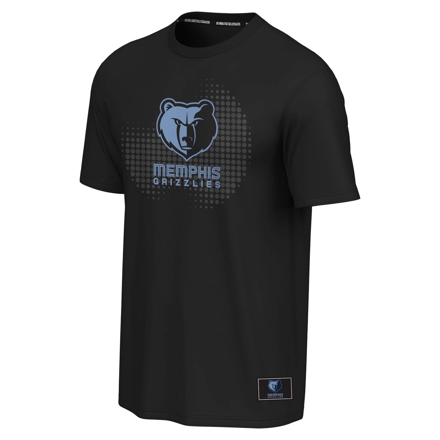 NBA Mens Youth Graphic Tee, Black, XXL EU
